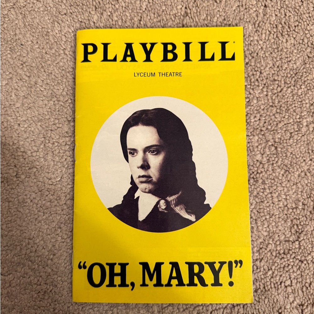 “Oh, Mary!” Original Playbill